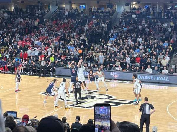 Addition Financial Arena, section: 105, row: P, seat: 16