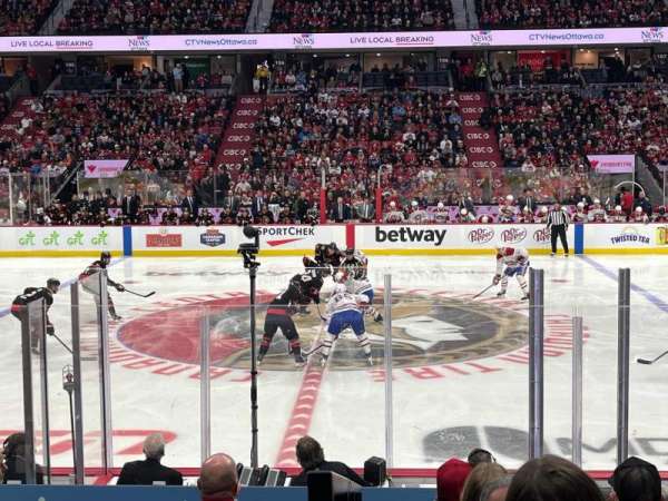 Canadian Tire Centre, section: 116, row: K, seat: 7