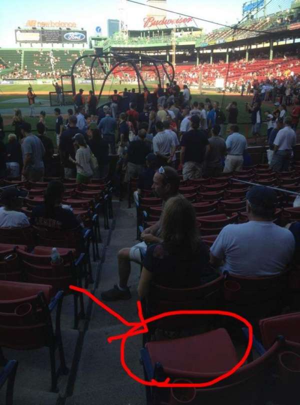 Fenway Park, section: 23-FB50, row: G, seat: 5