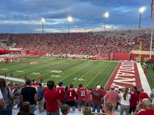 Memorial Stadium, Indiana, section: 2, row: 37, seat: 1