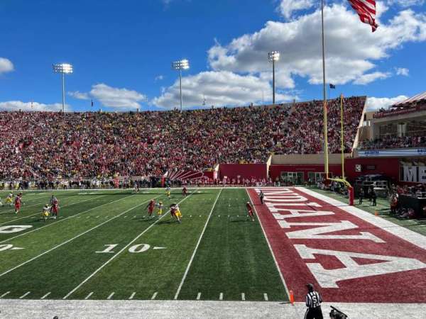 Memorial Stadium, Indiana, section: 3, row: 15, seat: 8