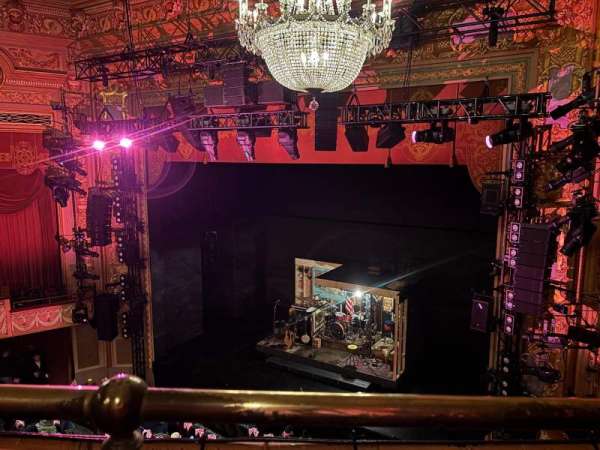 Longacre Theatre, section: Balcony R, row: A, seat: 9