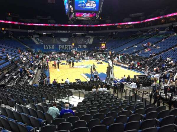 Target Center, section: 104, row: L, seat: 10