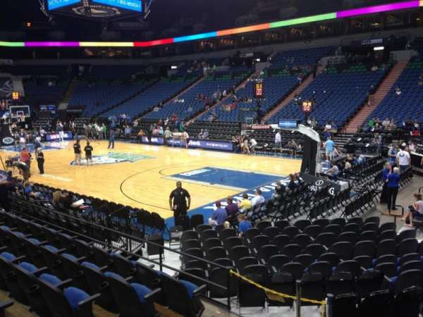 Target Center, section: 106, row: G, seat: 11