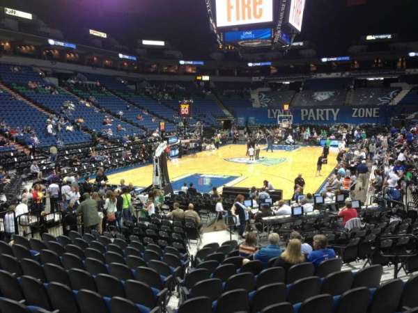 Target Center, section: 138, row: L, seat: 8