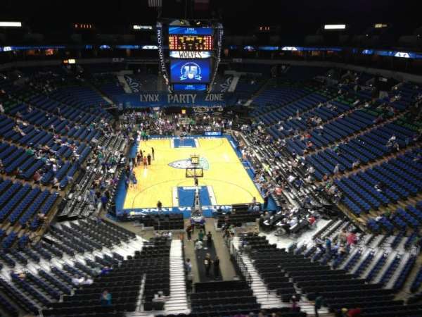 Target Center, section: 201, row: C, seat: 7