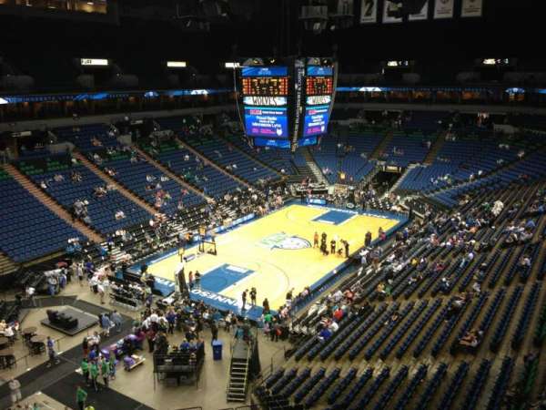 Target Center, section: 218, row: A, seat: 8