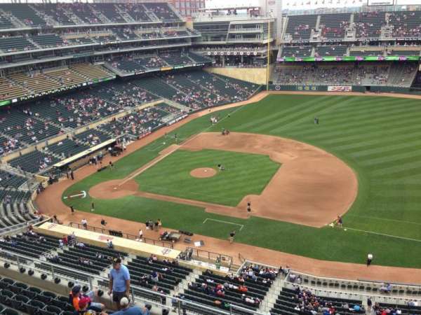 Target Field, section: 307, row: 1, seat: 9