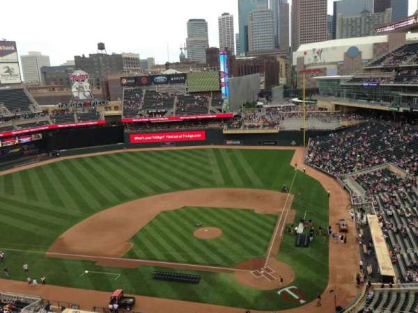 Target Field, section: 317, row: 1, seat: 15