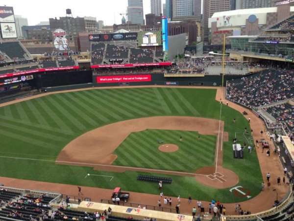 Target Field, section: 318, row: 1, seat: 14