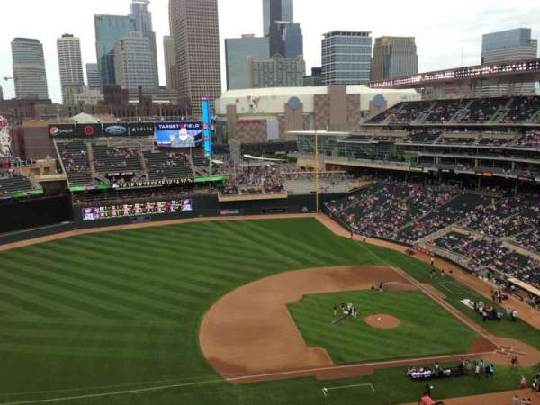 Target Field, section: 321, row: 8, seat: 7