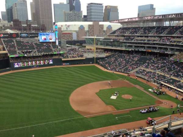Target Field, section: 322, row: 8, seat: 12