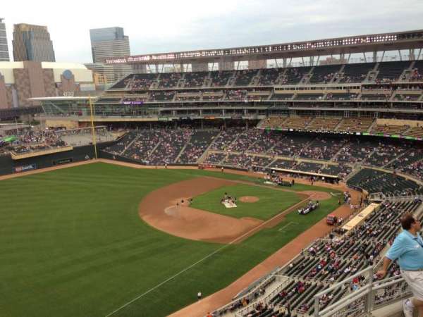 Target Field, section: 327, row: 3, seat: 1