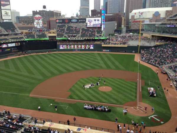 Target Field, section: 219, row: 5, seat: 8