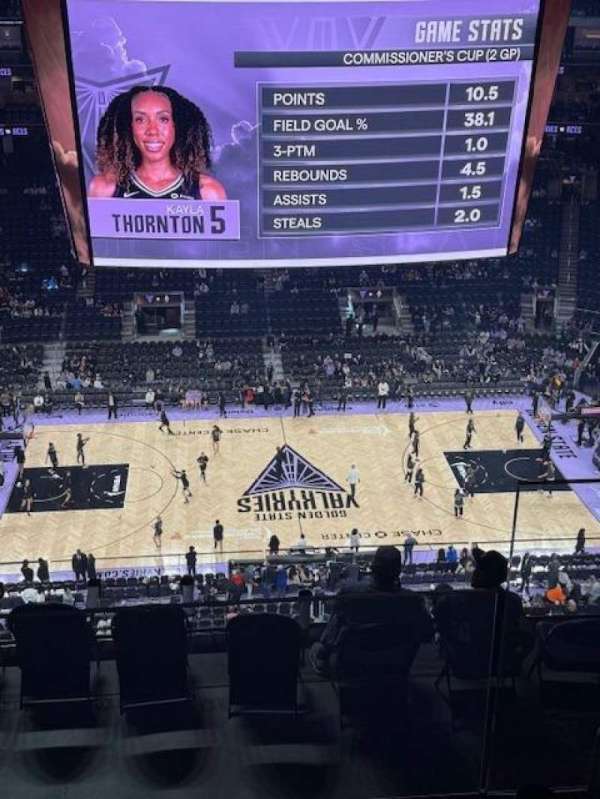 Chase Center, section: 207, row: 12, seat: 1