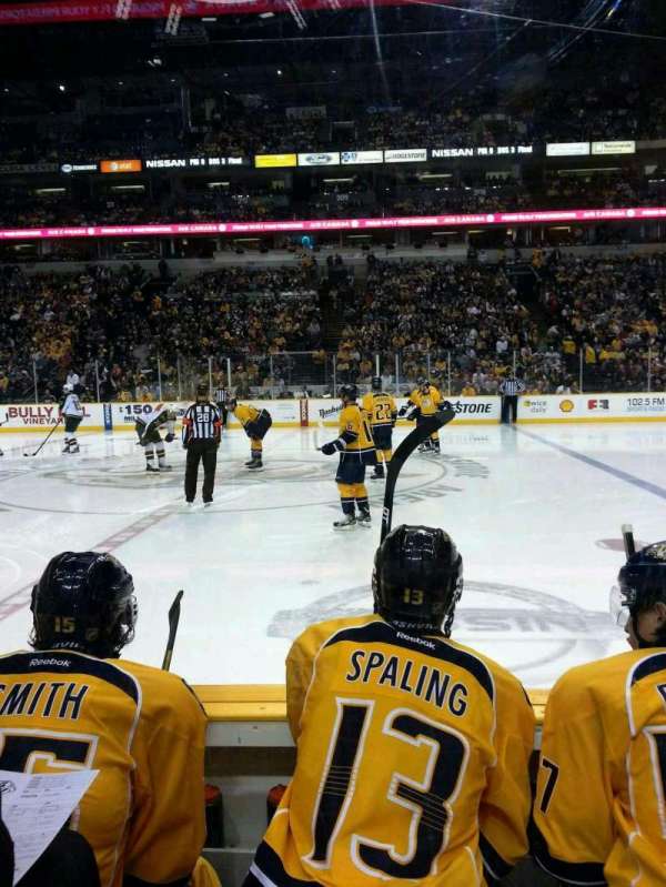 Bridgestone Arena, section: 116, row: cc, seat: 10