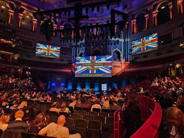 Royal Albert Hall, section: Stalls L, row: 1, seat: 75