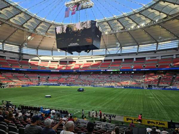 BC Place, section: 211, row: S, seat: 101