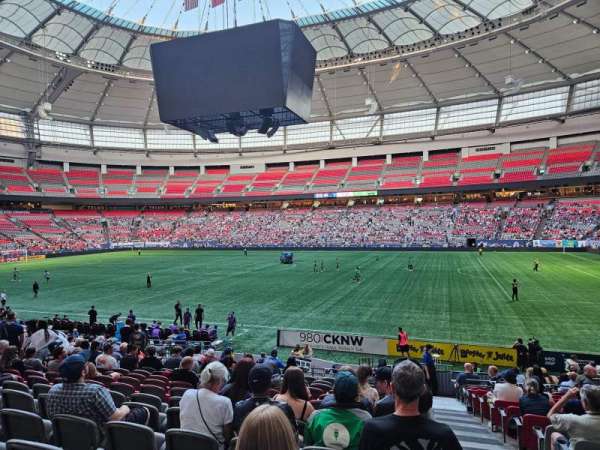 BC Place, section: 211, row: S, seat: 101