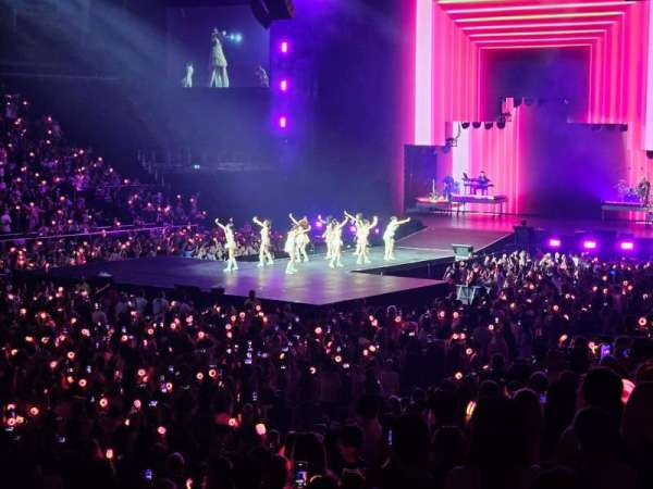 The O2, London, section: 110, row: P, seat: 286