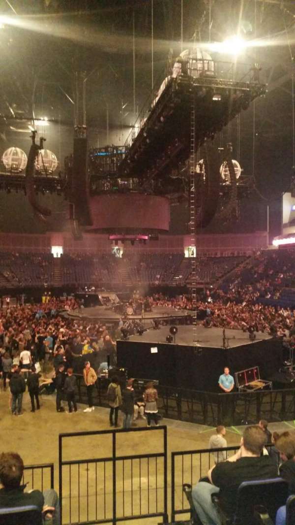 The O2, London, section: 106, row: N, seat: 182