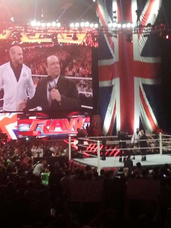 The O2, London, section: 106, row: F, seat: 166