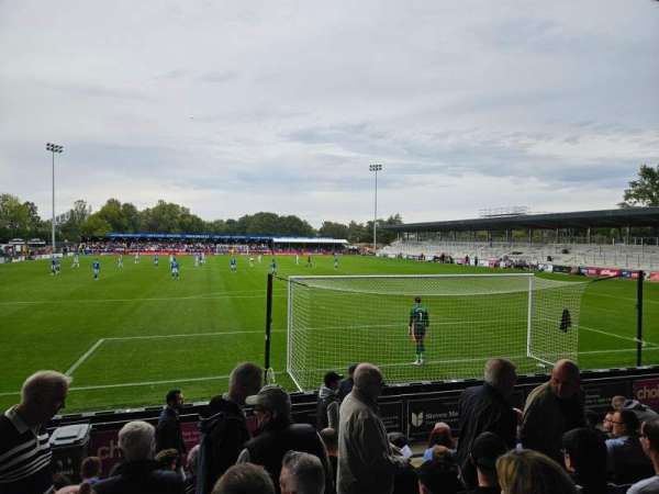 Hayes Lane, section: Glyn Beverly Stand C, row: H, seat: 85