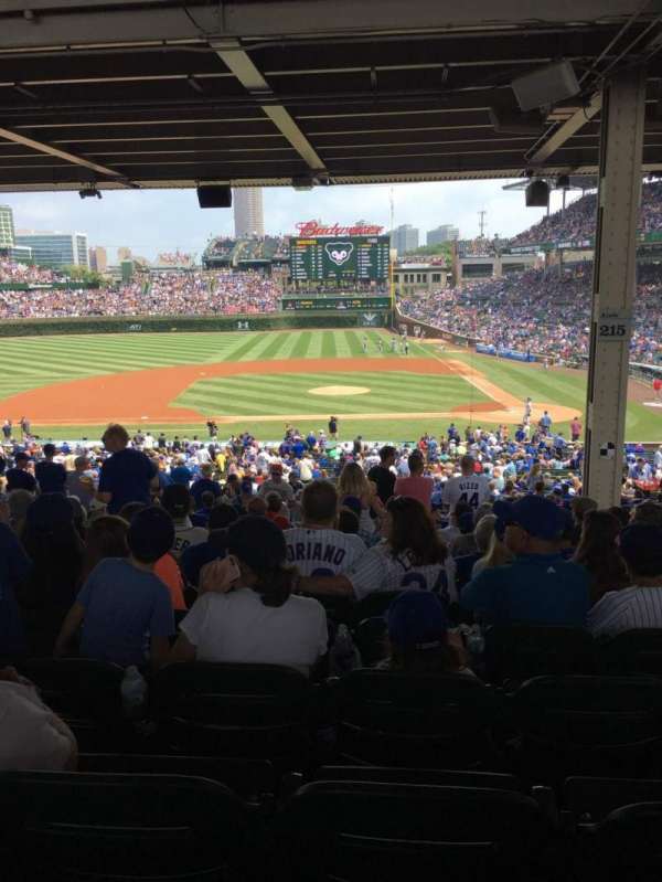 Wrigley Field, section: 213, row: 17, seat: 4