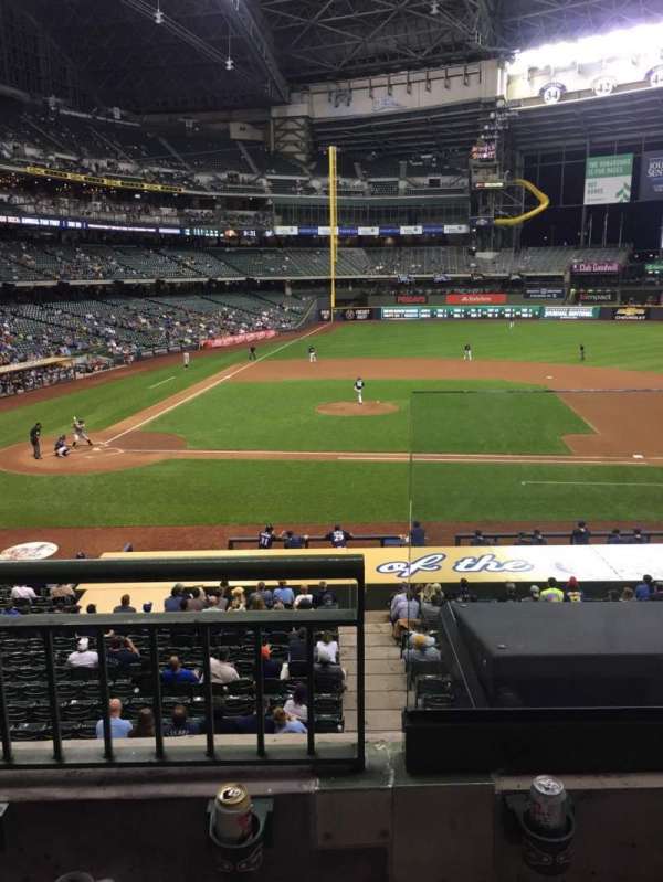 American Family Field, section: 214, row: 2, seat: 18