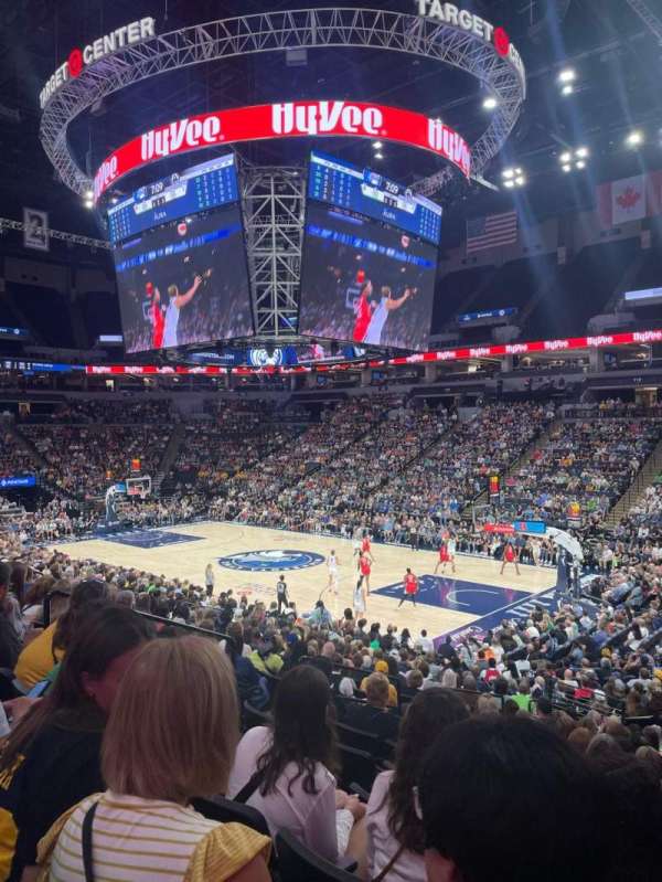 Target Center, section: 126, row: Q, seat: 21