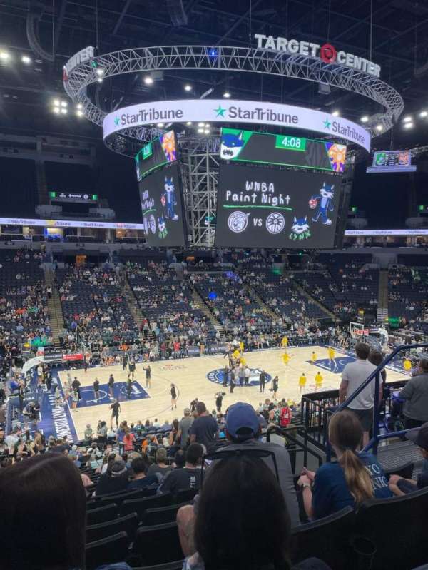 Target Center, section: 113, row: Z, seat: 6