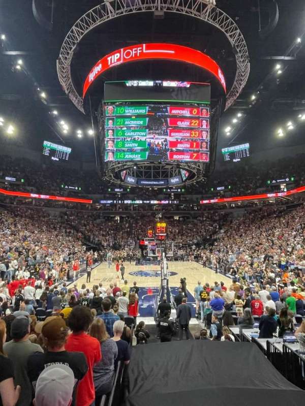 Target Center, section: 121, row: D, seat: 10