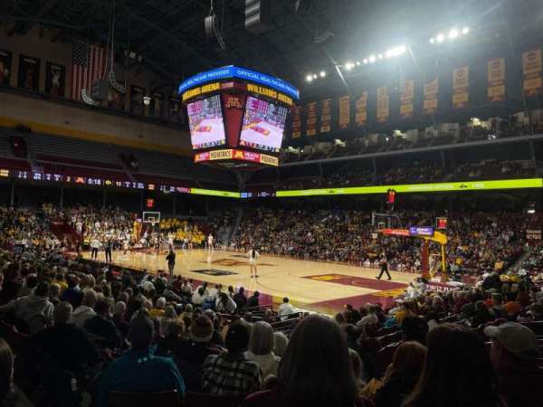 Williams Arena, section: 103, row: 14, seat: 5