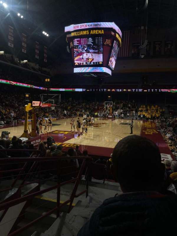 Williams Arena, section: 120, row: 14, seat: 26