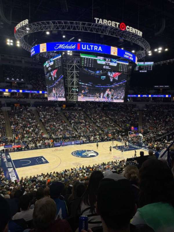 Target Center, section: 113, row: Z, seat: 8