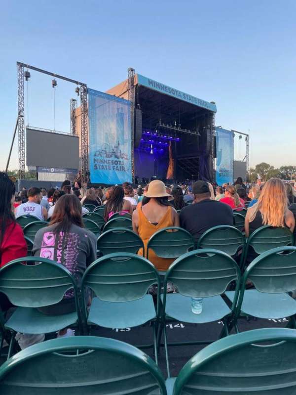 Grandstand at the Minnesota State Fair, section: PLZ, row: L, seat: 15