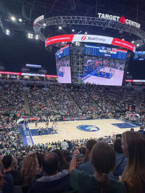 Target Center, section: 113, row: Z, seat: 7