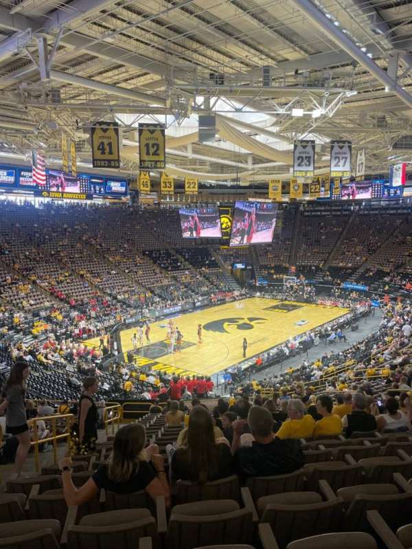 Carver-Hawkeye Arena, section: K, row: 31, seat: 16