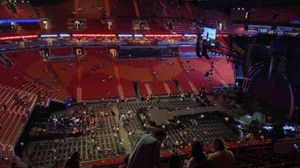 Kaseya Center, section: 310, row: 14, seat: 18