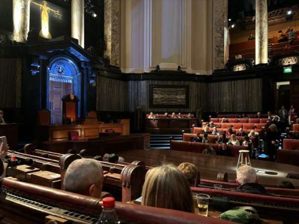 London County Hall, section: Courtroom Stalls, row: E, seat: 121