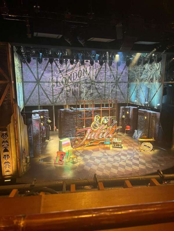 Stephen Sondheim Theatre, section: Mezzanine C, row: AA, seat: 121
