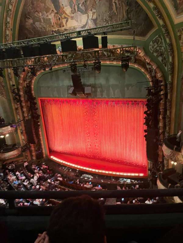 New Amsterdam Theatre, section: Balcony R, row: B, seat: 20