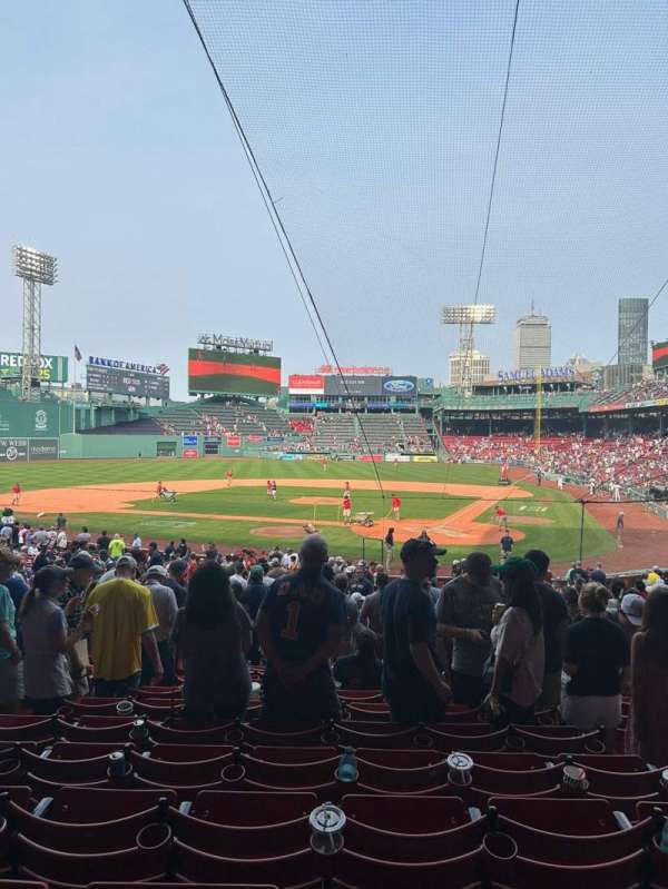 Fenway Park, section: Grandstand 23, row: 1, seat: 12