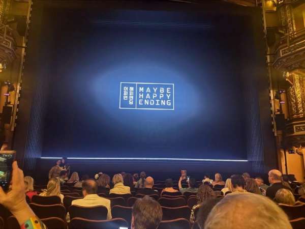 Belasco Theatre, section: Orchestra C, row: L, seat: 107