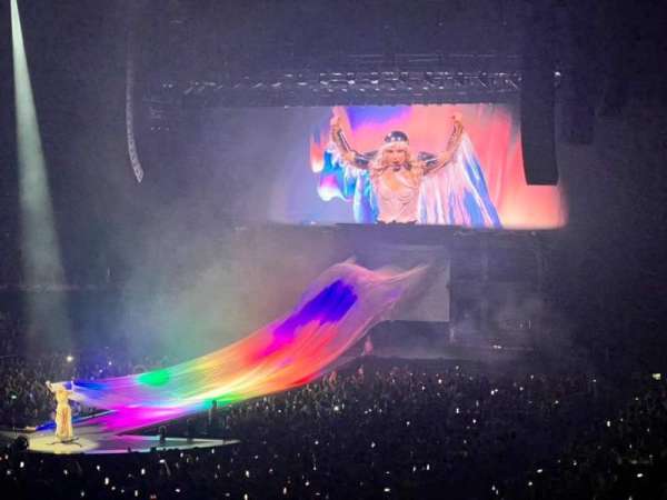 The O2, London, section: 109, row: U, seat: 258