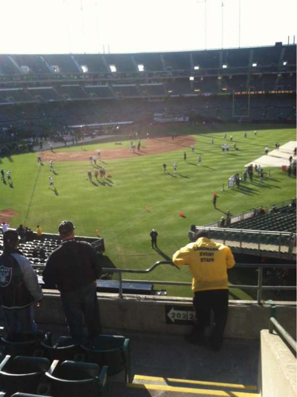 Oakland Coliseum, section: 202, row: 6, seat: 22