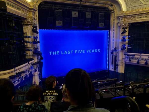 Hudson Theatre, section: Dress Circle L, row: D, seat: 1