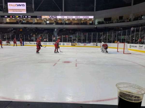 Hero Arena, section: 108, row: 1, seat: 13