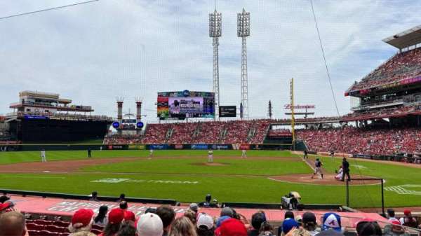 Great American Ball Park, section: 119, row: O, seat: 5