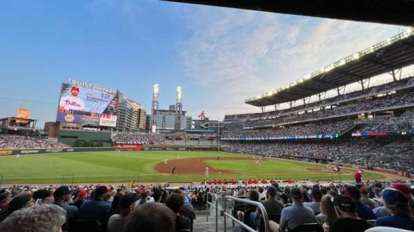 Truist Park, section: 135, row: 11, seat: 1